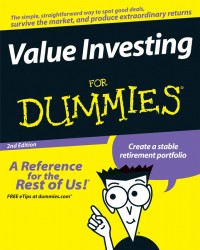 Value Investing For Dummies 2nd Ed